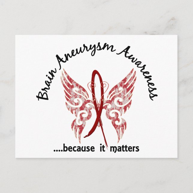 Brain Aneurysm Butterfly 6.1 Postcard (Front)