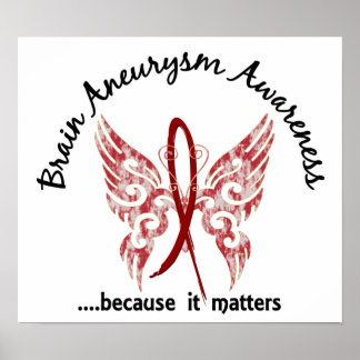 Brain Aneurysm Butterfly 6.1 Poster