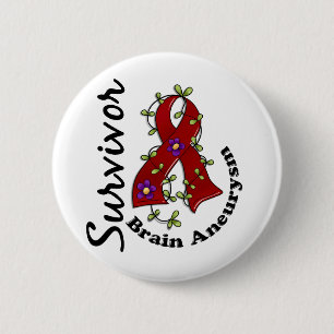 Brain Aneurysm Survivor 15 6 Cm Round Badge