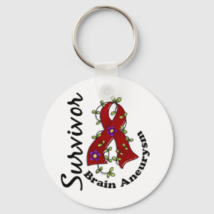 Brain Aneurysm Survivor 15 Key Ring