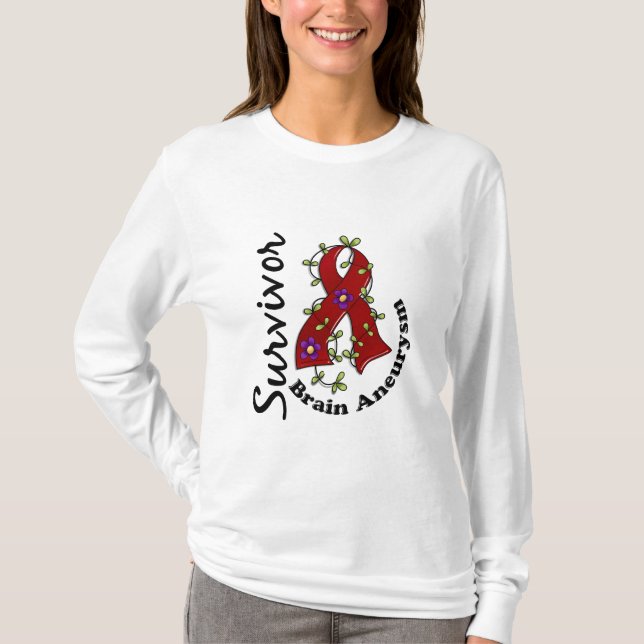 Brain Aneurysm Survivor 15 T-Shirt (Front)