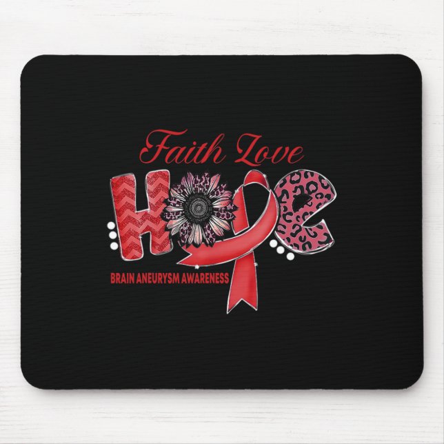 Brain Aneurysm Survivor Awareness Month Supporter  Mouse Pad (Front)