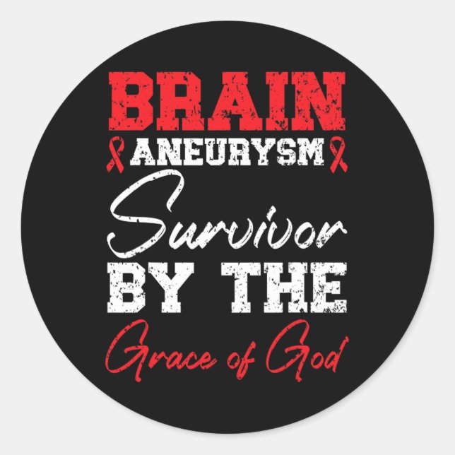 Brain Aneurysm Survivor Medical Condition Aneurysm Classic Round Sticker (Front)