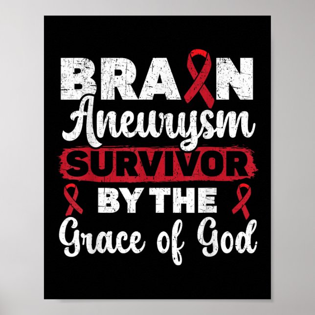 Brain Aneurysm Survivor Medical Condition Aneurysm Poster (Front)