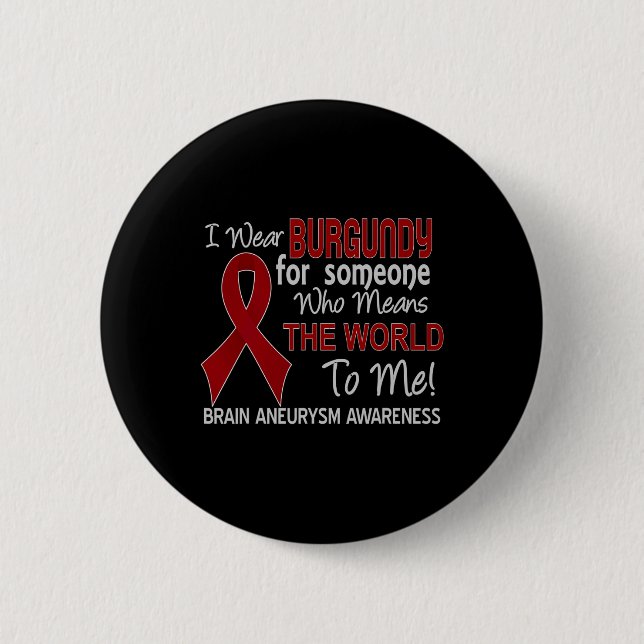 Brain aneurysm  Unbreakable Black Women Awareness  6 Cm Round Badge (Front)