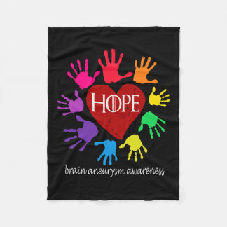 Brain Aneurysm Warrior1 Fleece Blanket