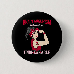 Brain Aneurysm Warrior Awareness Month Supporter G 6 Cm Round Badge