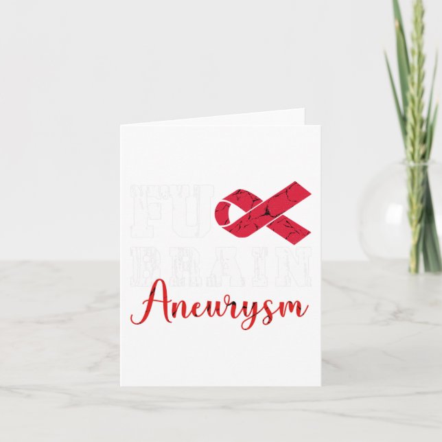 Brain Aneurysm Warrior Medical Condition Aneurysm  Card (Front)