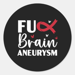 Brain Aneurysm Warrior Medical Condition Aneurysm Classic Round Sticker