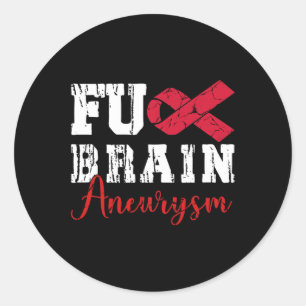 Brain Aneurysm Warrior Medical Condition Aneurysm Classic Round Sticker