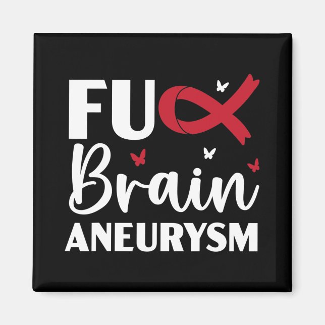 Brain Aneurysm Warrior Medical Condition Aneurysm  Magnet (Front)