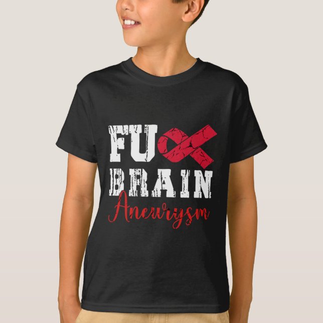Brain Aneurysm Warrior Medical Condition Aneurysm  T-Shirt (Front)