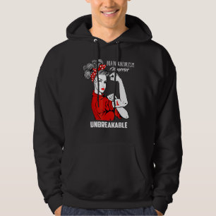 Brain Aneurysm Warrior Unbreakable Awareness Hoodie