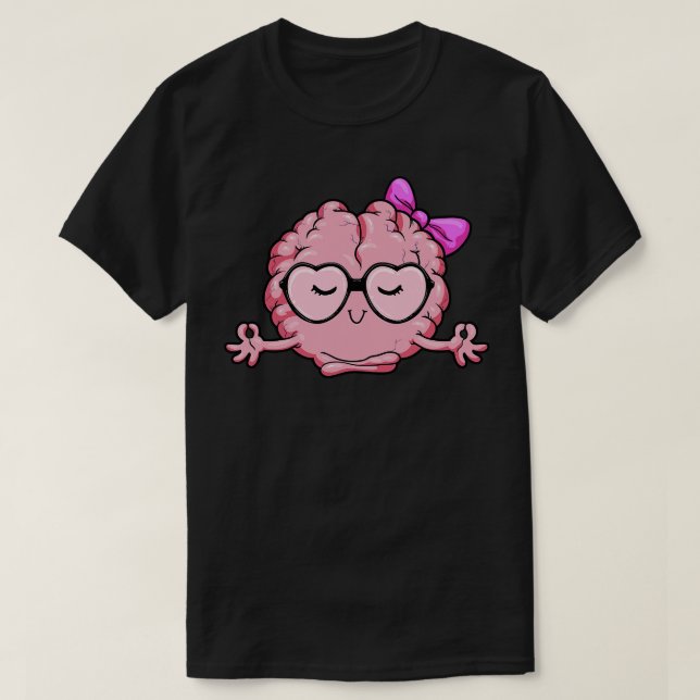 Brain at Yoga for Advanced T-Shirt (Design Front)