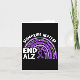Brain Awareness Memories Problem Purple Rainbow Card
