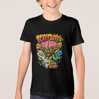 Brain Blast Bites Retro Cartoon Gremlin Cereal Par Tri-Blend Shirt