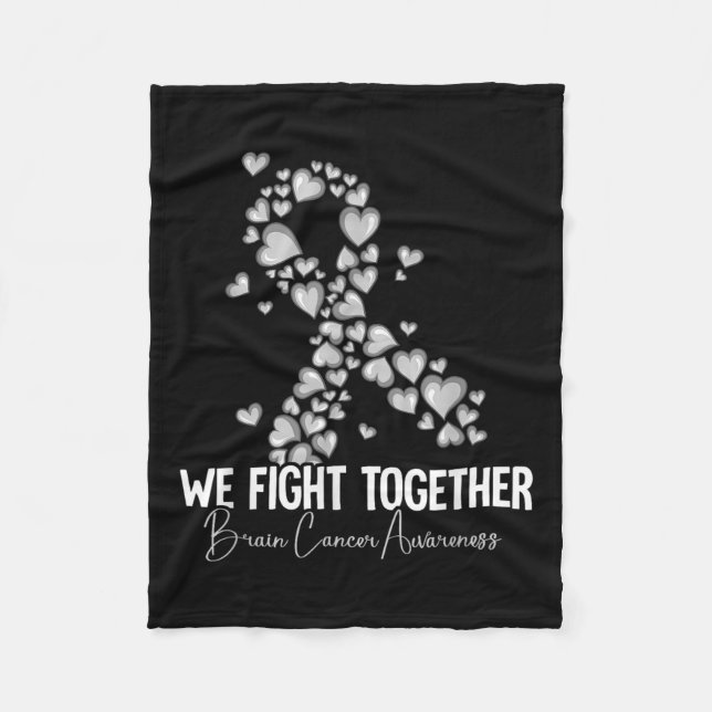 Brain Cancer Awareness _3  Fleece Blanket (Front)