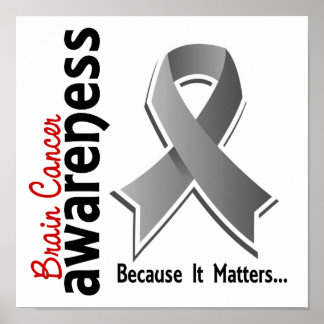 Brain Cancer Awareness 5 Poster
