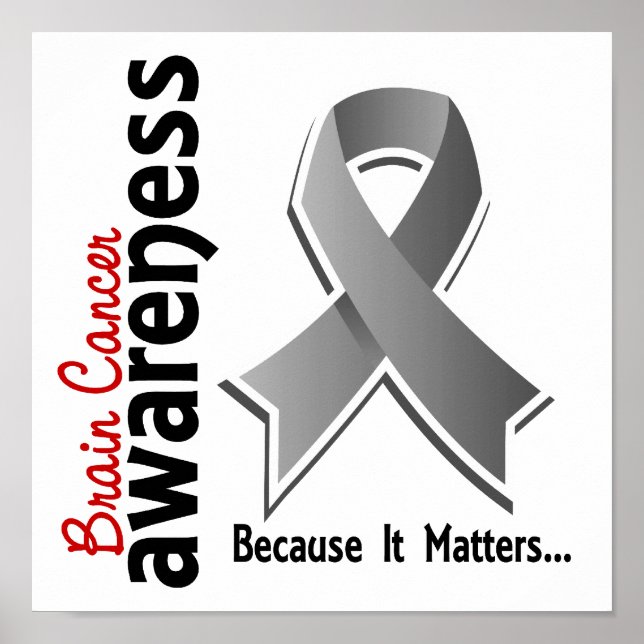 Brain Cancer Awareness 5 Poster (Front)