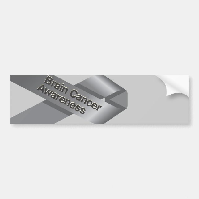 Brain Cancer Awareness Bumper Sticker (Front)