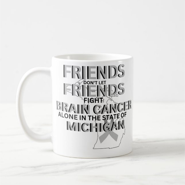 Brain Cancer Awareness in Michigan  Coffee Mug (Left)