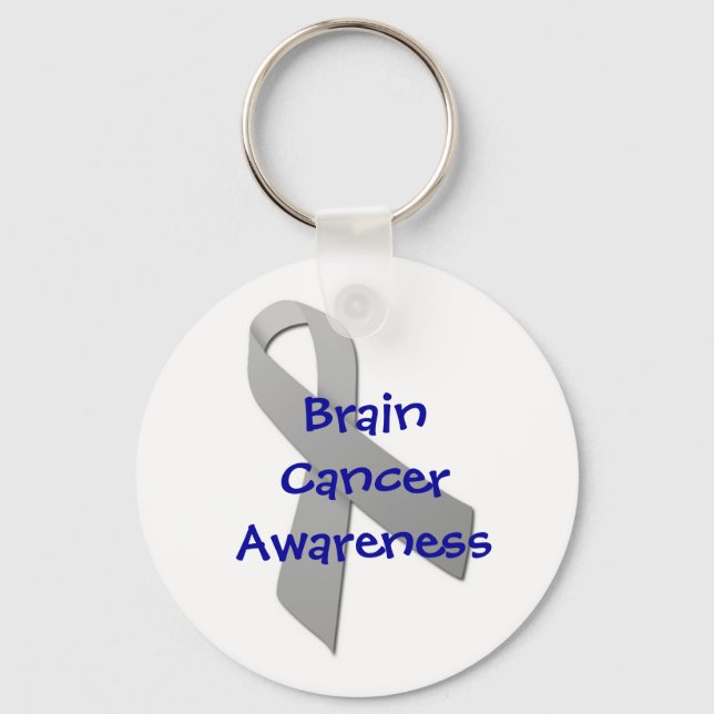 Brain Cancer Awareness Keychain (Front)