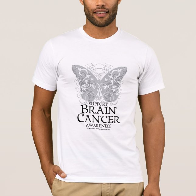 Brain Cancer Butterfly T-Shirt (Front)