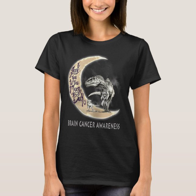 brain cancer dinosaur T-Shirt (Front)
