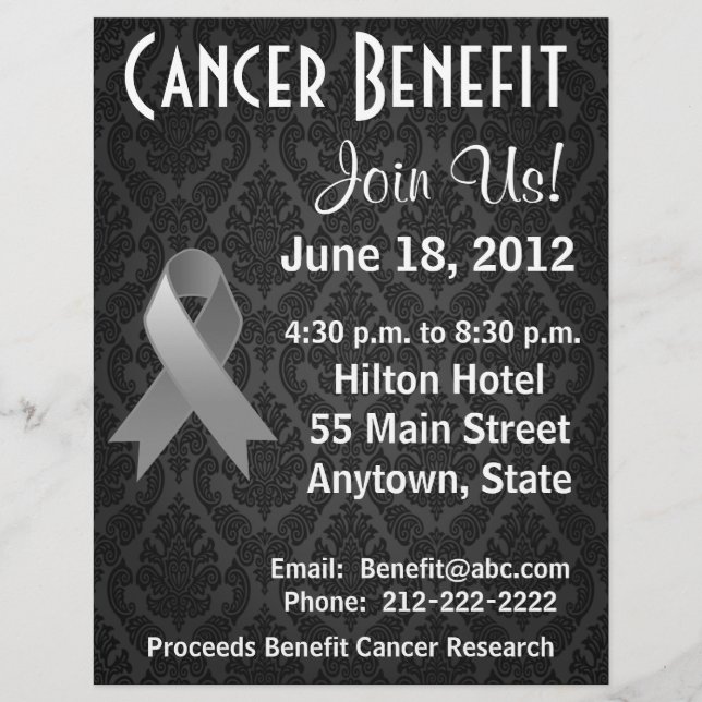 Brain Cancer Personalised Benefit Flyer (Front)