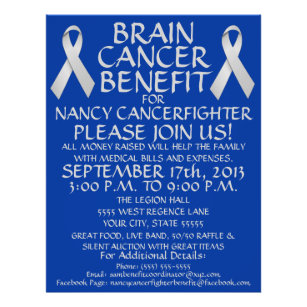 Brain Cancer Ribbon Benefit Flyer