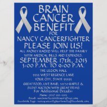 Brain Cancer Ribbon Benefit Flyer