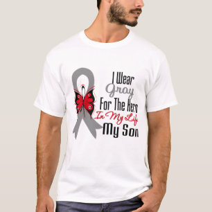 Brain Cancer Ribbon Hero My Son T-Shirt