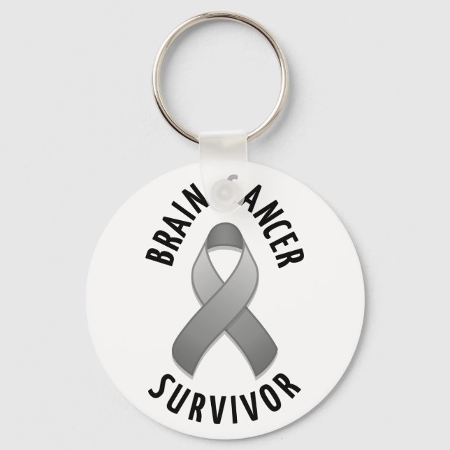 Brain Cancer Survivor Keychain (Front)