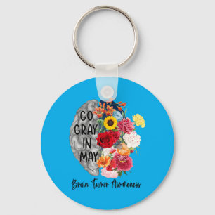 Brain Cancer Tumour Awareness Go Grey In May Key Ring