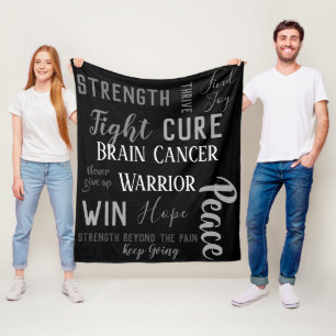 Brain Cancer Warrior blanket