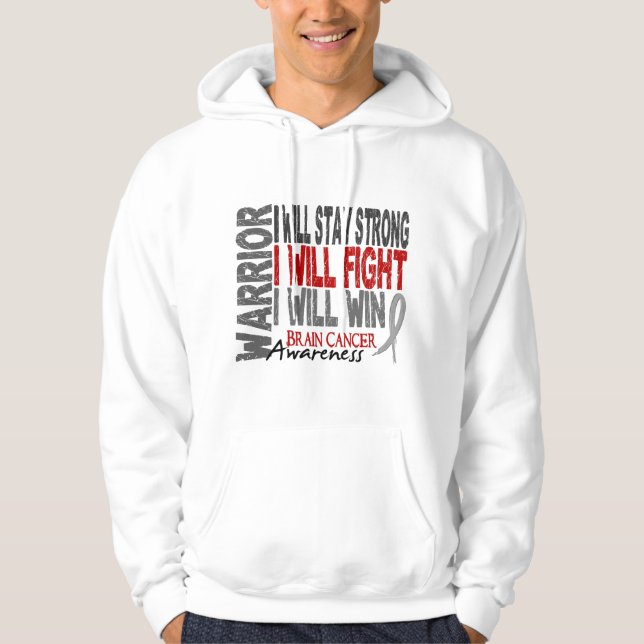 Brain Cancer Warrior Hoodie (Front)