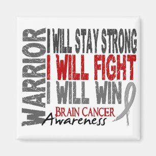 Brain Cancer Warrior Magnet