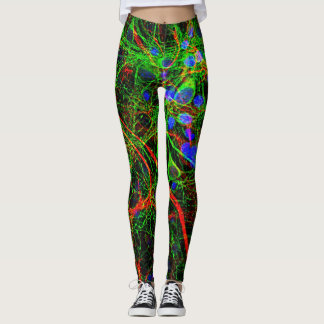 Brain Cell Under the 'Scope Leggings