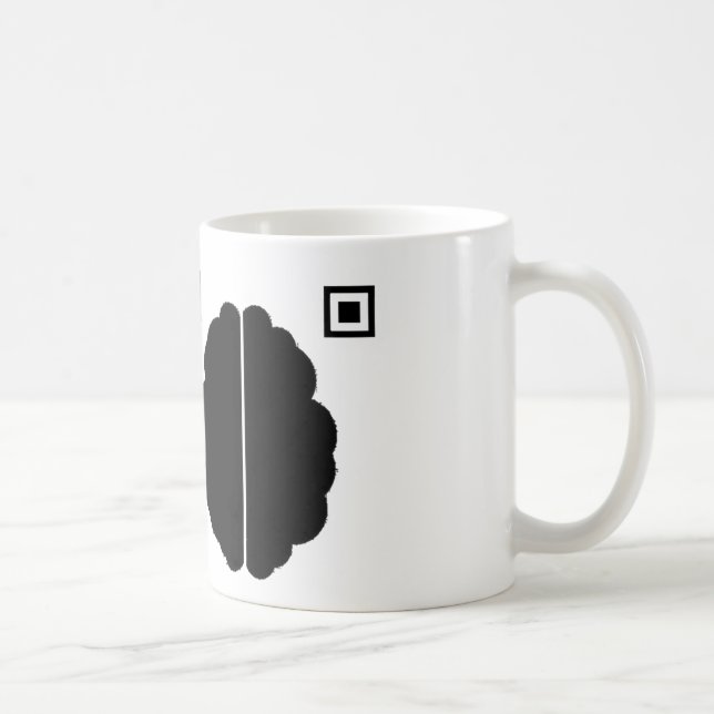 Brain Data Matrix Coffee Mug (Right)