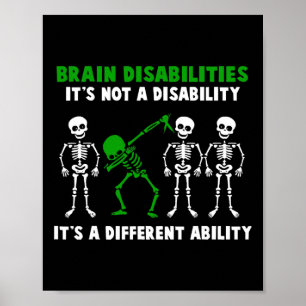 Brain Disabilities Awareness It's Not A Disability Poster