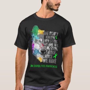 Brain Disabilities Awareness Ribbon Support Gifts T-Shirt