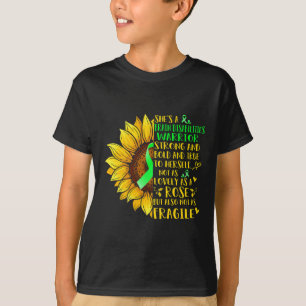 Brain Disabilities Warrior Sunflower  Disabilities T-Shirt