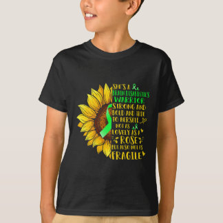 Brain Disabilities Warrior Sunflower Disabilities T-Shirt