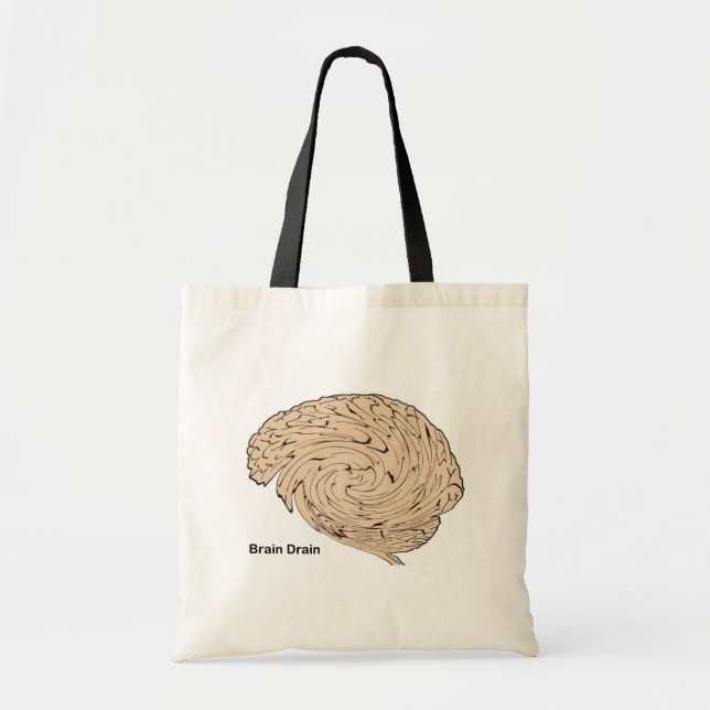 Brain Drain Tote Bag (Front)
