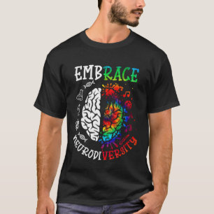Brain Embrace Neurodiversity Autism Awareness Mont T-Shirt