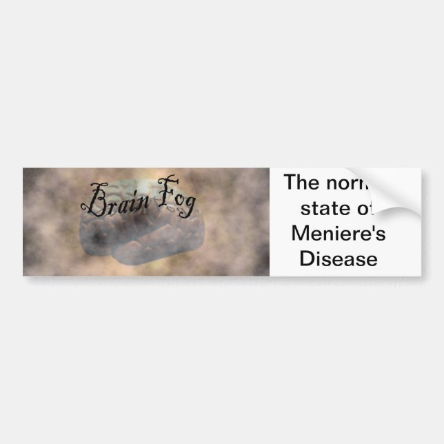 Brain Fog Bumper Sticker (Front)