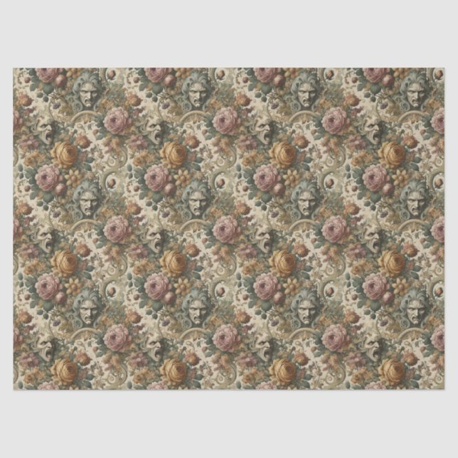 Brain Fog – Gothic Floral  Tissue Paper (Front)