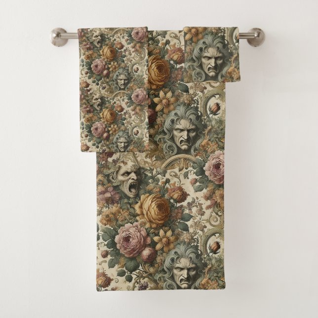 Brain Fog – Gothic Victorian Bath Towel Set (Insitu)