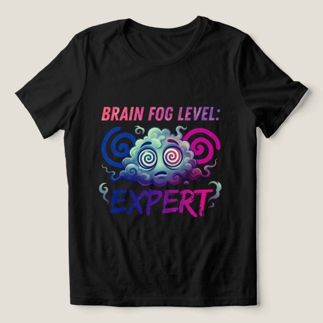 Brain Fog Level: Expert – Perimenopause Humour Tri-Blend Shirt (Design Front)