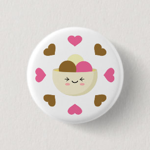 Brain Freeze 3 Cm Round Badge